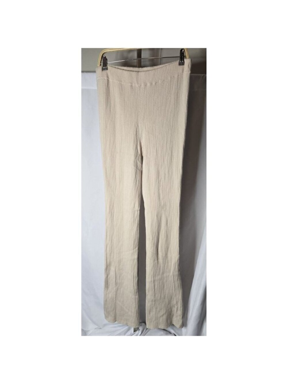 Lululemon Ribbed Merino Wool-Blend Pant- Bone- SIZE LARGE- READ